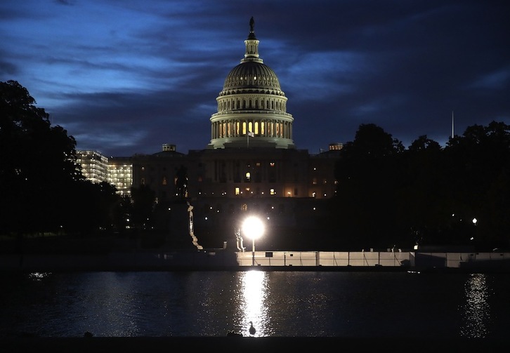 Edificio del Capitolio en Washington, que alberga el Congreso y el Senado. (Mark WILSON/AFP)