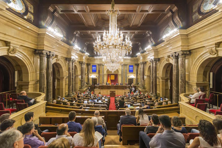 El pleno del Parlament en el que se aprobó la reforma del reglamento. (Parlament de Catalunya)