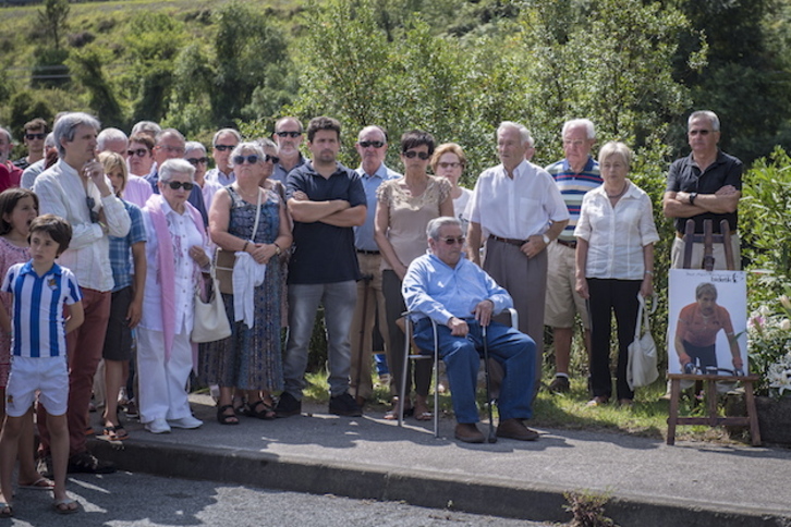 Concentración convocada el año pasado en recuerdo a Joxemari Korta. (Gorka RUBIO / ARGAZKI PRESS)