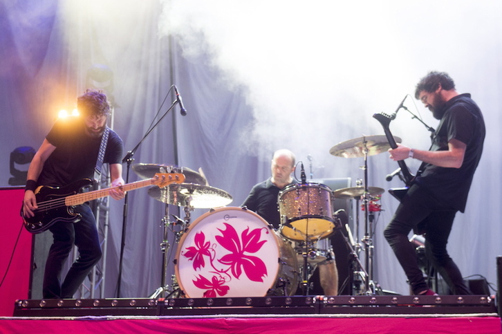 Berri Txarrak es uno de los platos fuertes de la programación en la plaza de los Fueros en sanfermines. (Iñigo URIZ / FOKU)