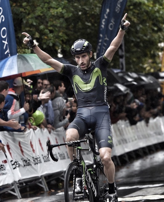 Carlos Barbero, en la meta de Getxo. (ARGAZKI PRESS)