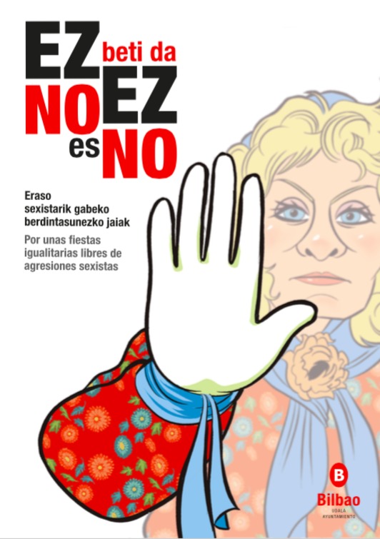 Aste Nagusian eraso sexisten aurkako kanpainaren irudi berria.