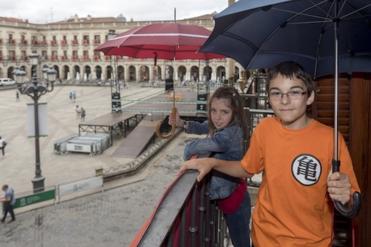 Erlantz y Amaia encarnarán a Celedón y Neska Txiki. (Juanan RUIZ/ARGAZKI PRESS)