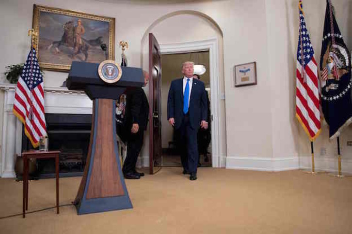 Donald Trump, este miércoles en la Casa Blanca. (JIM WATSON  / AFP)