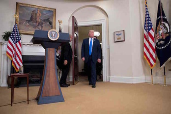Donald Trump, este miércoles en la Casa Blanca. (JIM WATSON  / AFP)