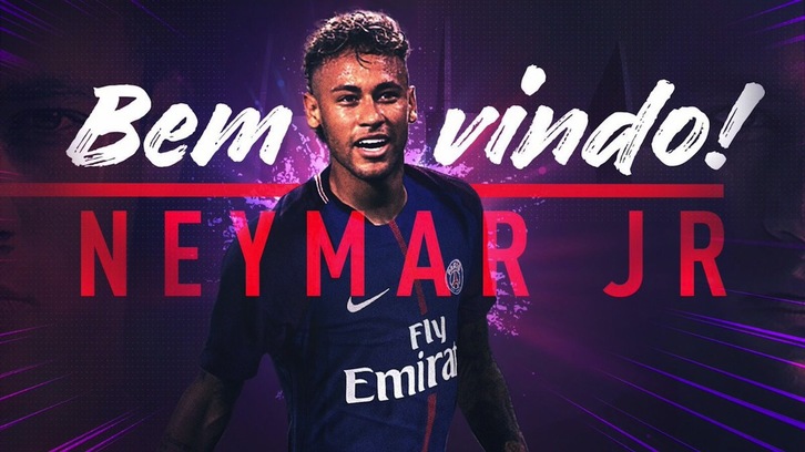 Anuncio del PSG del fichaje de Neymar. (@PSG_inside)