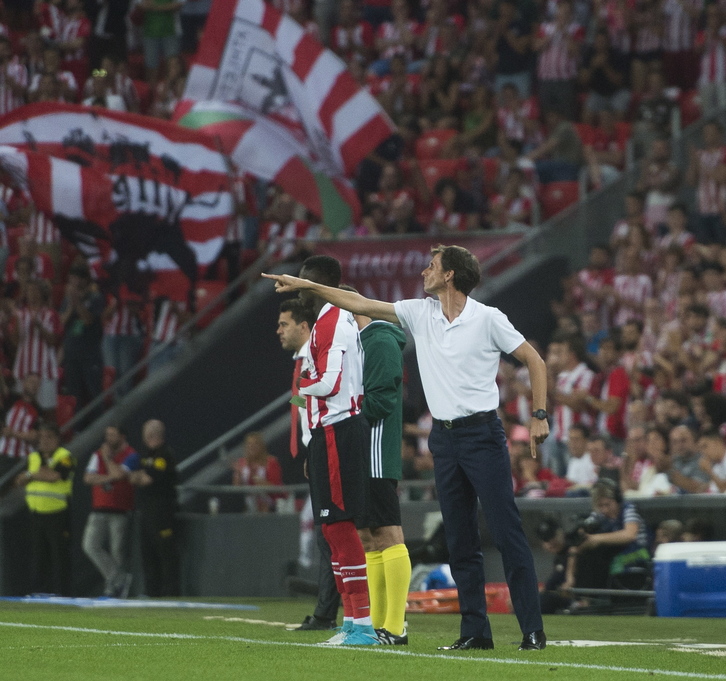 Ziganda durante el partido ante el Dinamo. (Marisol RAMIREZ / ARGAZKI PRESS)