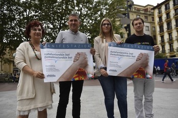 La manifestación tendrá lugar este sábado. (Gorka RUBIO/ARGAZKI PRESS)
