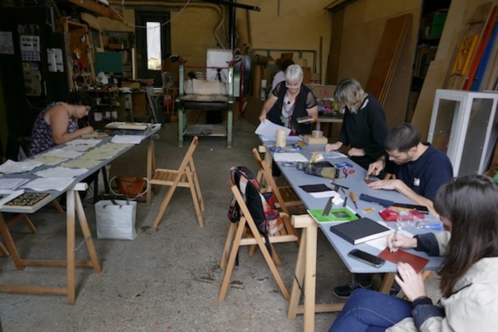 Xilografia tailerra. (Gotzon ARANBURU)