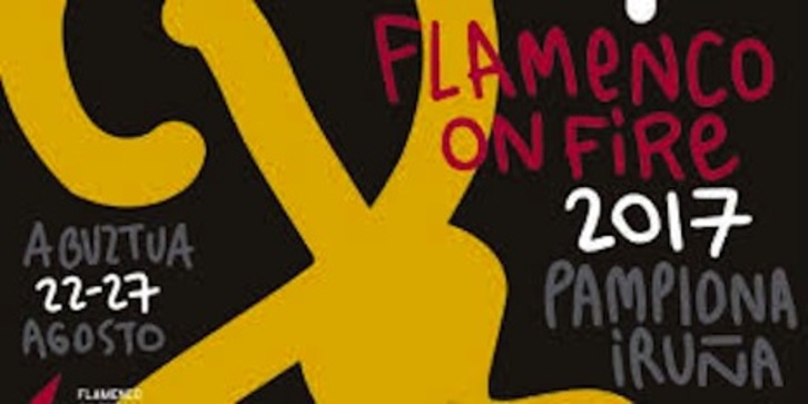 Diseño de la imagen del Flamenco On Fire realizado por Mikel Urmeneta.