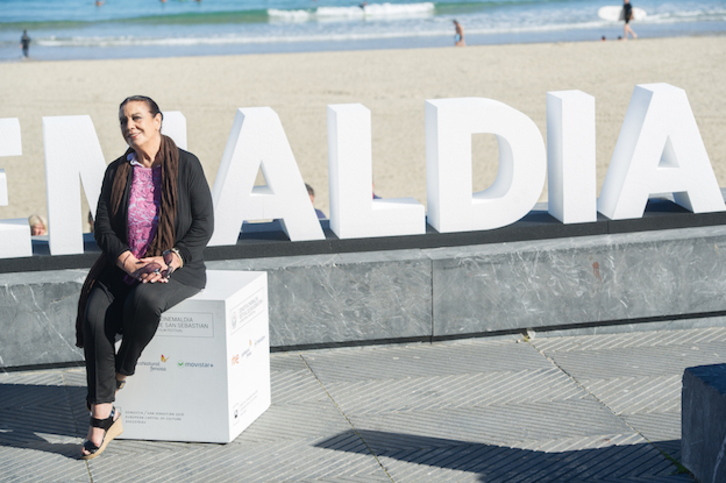 Terele Pávez posa en el Festival de Donostia de 2015. (Juan Carlos RUIZ / ARGAZKI PRESS)
