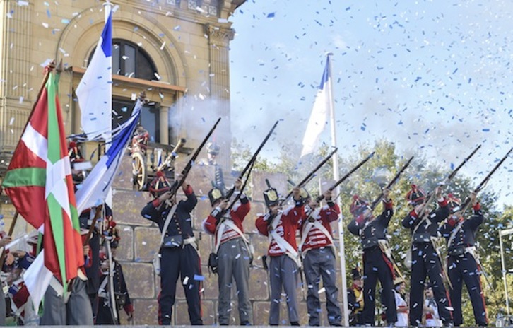El cañonazo ha dado paso a ocho días de fiesta en Donostia. (Idoia ZABALETA/ARGAZKI PRESS)