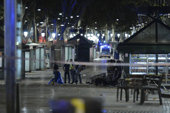 Imagen de las Ramblas tras el atentado. Josep Lago (AFP)