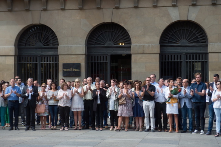 Concentración celebrada en Iruñea. (Iñigo URIZ / ARGAZKI PRESS)