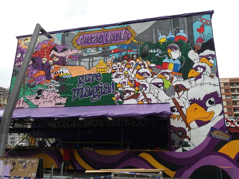 Txosna de Txinbotarrak. (@goikodeustu) Txosna de Txinbotarrak. (@goikodeustu)