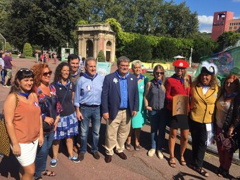 Aburto en la inauguración del Txikigune. (@juanmariaburto)