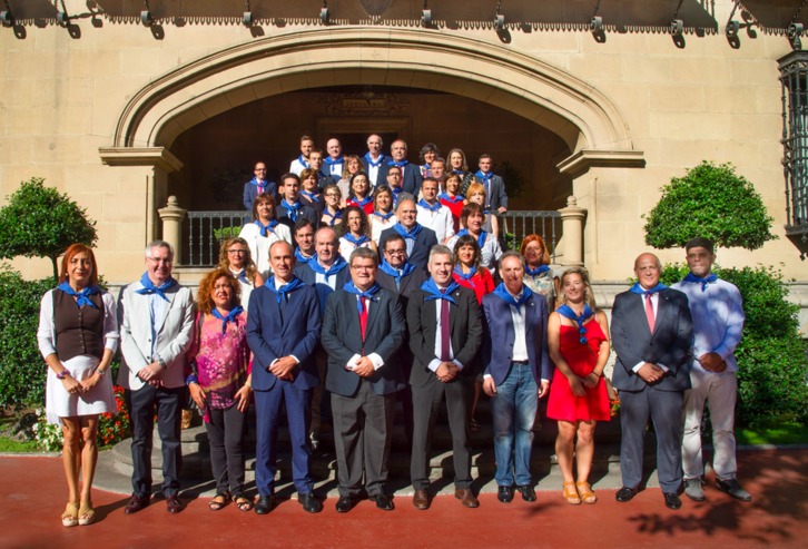 Recibimiento en Ibaigane a la Corporación municipal. (Bilboko Udala)