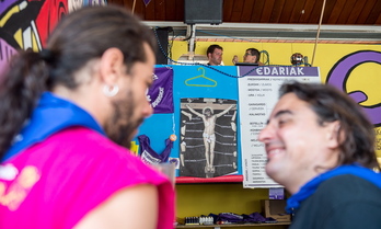 El cristo requisado en txosnas. (Marisol RAMIREZ / ARGAZKI PRESS))