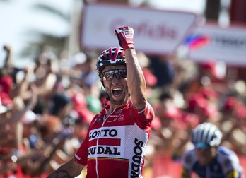 Tomasz Marczynski ha logrado la mejor victoria de su carrera. (Jaime REINA / AFP)