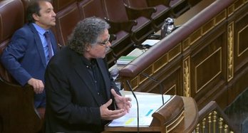 Joan Tardà, en su intervención de hoy en el Congreso. (@Esquerra_ERC)