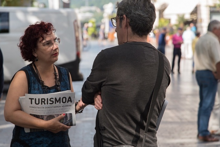 Amaia Almirall Donostiako EH Bilduko zinegotzia. (Andoni CANELLADA/ARGAZKI PRESS)