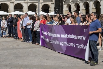 Concentración en Gasteiz contra las agresiones sexistas. (Juanan RUIZ/ARGAZKI PRESS)