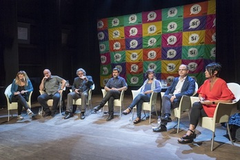 Acto celebrado en Bilbo en apoyo al referéndum de Catalunya. (Juanan RUIZ/ARGAZKI PRESS)