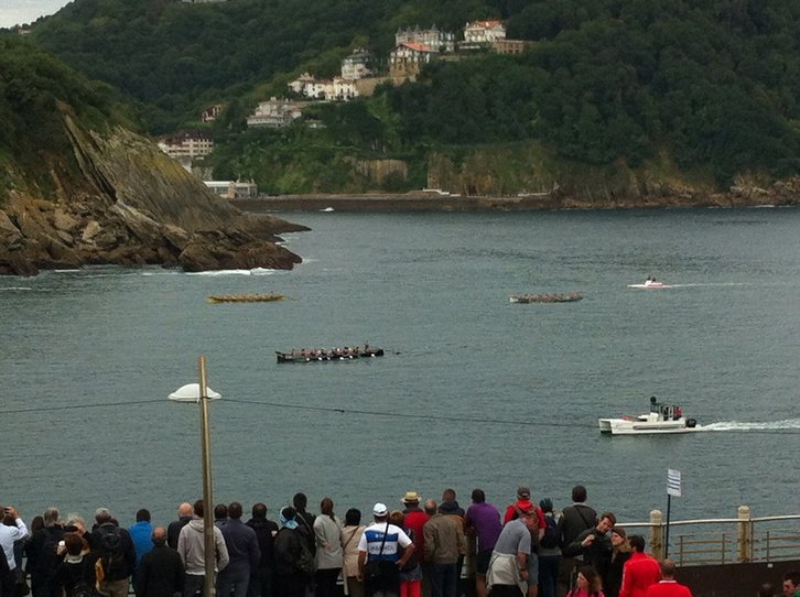 Hibaika y Orio se han disputado la primera tanda. (@gara_augarte)