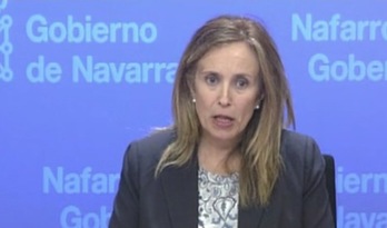 Imagen de la directora general de Política Económica, Empresarial y Trabajo, Izaskun Goñi. (GOBIERNO DE NAFARROA)