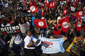 Movilización en Washington contra la derogación del DACA. (Zach GIBSON/AFP PHOTO-GETTY IMAGES NORTH AMERICA))
