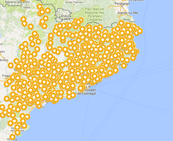 Ayuntamientos que han apoyado el 1-O