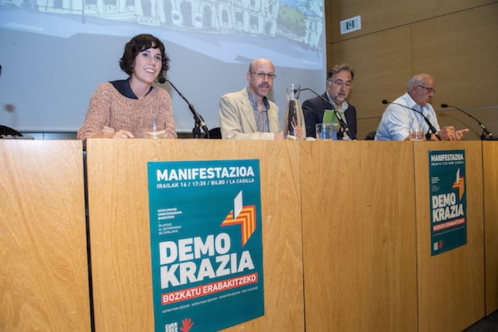 Jaume López, segundo por la izquierda. (Juan Carlos RUIZ / ARGAZKI PRESS)