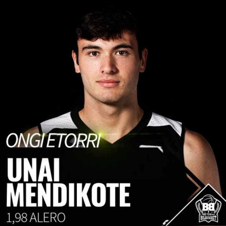 Unai Mendikote. (@CDBILBAOBASKET)