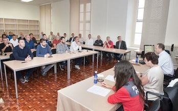 La consejera Beaumont ha intervenido en una jornada sobre el Plan Director de Policía 2017-2021. (GOBIERNO DE NAFARROA) 