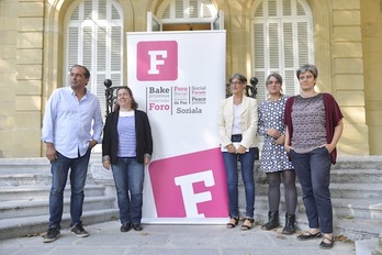 Aiete ha acogido la sesión especial del Foro Social Permanente. (Idoia ZABALETA/ARGAZKI PRESS)