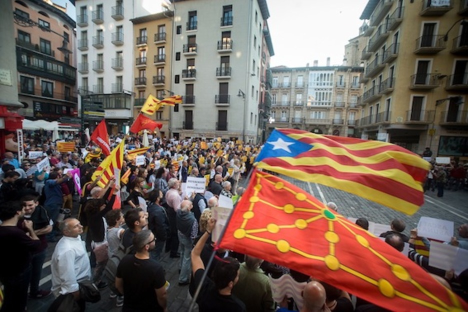 Movilización en Iruñea. (Iñigo URIZ/ARGAZKI PRESS) Movilización en Iruñea. (Iñigo URIZ/ARGAZKI PRESS)