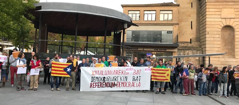 Concentración en Lizarra. (@Koldinni) Concentración en Lizarra. (@Koldinni)