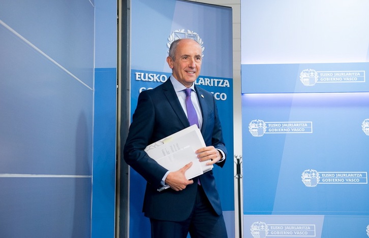 Josu Erkoreka, en una cmparecencia anterior. (Raúl BOGAJO/FOKU)