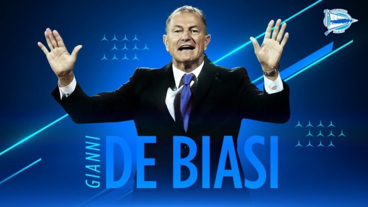 De Biasi llega al banquillo albiazul para tratar de poner fin a la mala racha del Alavés. 