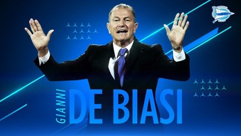 De Biasi llega al banquillo albiazul para tratar de poner fin a la mala racha del Alavés. 