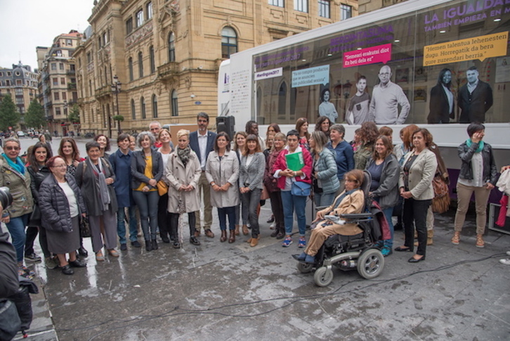 Presentación del Foro de Igualdad de Emakunde, en Donostia. (Andoni CANELLADA / ARGAZKI PRESS)