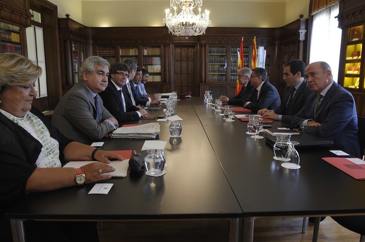 Junta de Seguridad a tres días del referéndum. (Lluis GENE / AFP)