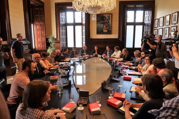 Reunión de la Mesa y Junta de Portavoces del Parlament. (@parlament_cat)