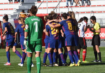 Aurkari gogorregia suertatu zaio Bartzelona Athletici. (ARGAZKI PRESS)