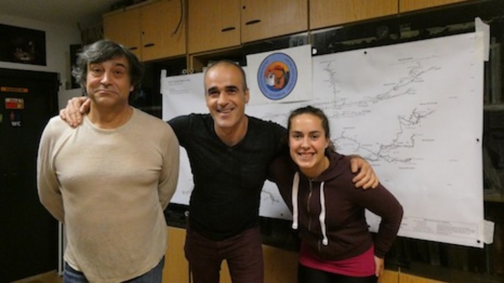 Responsables del grupo de espeleología de Satorrak. (IMAGENES: Cedidas por SATORRAK)