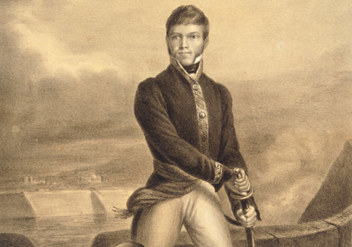 Imagen del libertador navarro Xavier Mina.