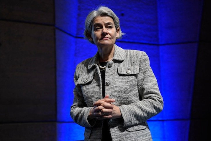 Irina Bokova, directora general de la Unesco. (Lionel BONAVENTURE/AFP)