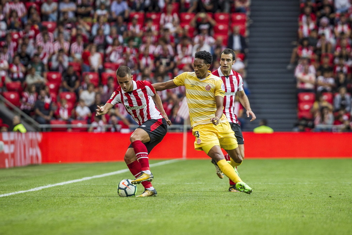Aketxe en el partido de liga ante el Girona. (Aritz LOIOLA / ARGAZKI PRESS)