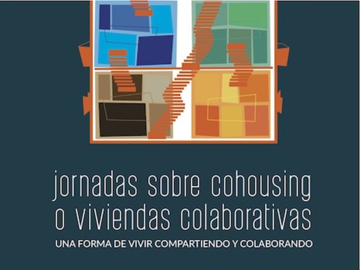 Cartel de las jornadas sobre viviendas colaborativas de Iruñea. (AYUNTAMIENTO DE IRUÑEA)