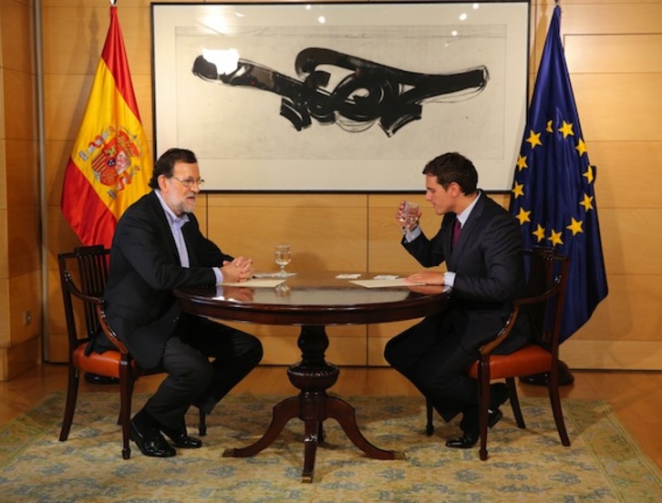 Rajoy y Rivera, durante un encuentro anterior. (J. DANAE/ARGAZKI PRESS)